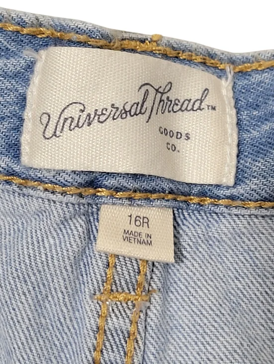 NWT Universal Thread Super Wide Leg Light Wash Jeans 100% Cotton Plus Size 16 - Picture 9 of 16